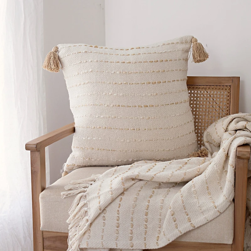 LR Home Lyn Stripe Square Throw Pillow