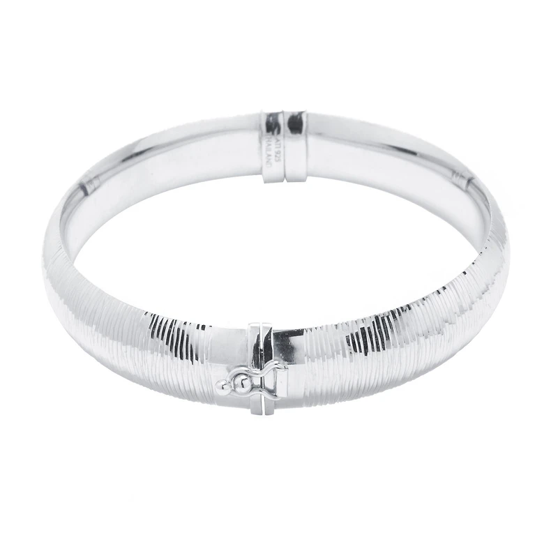 Womens Sterling Silver Bangle Bracelet