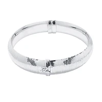 Womens Sterling Silver Bangle Bracelet