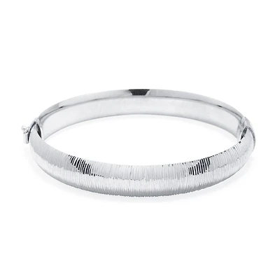 Womens Sterling Silver Bangle Bracelet