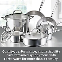 Farberware Millennium Stainless Steel 10-pc. Cookware Set