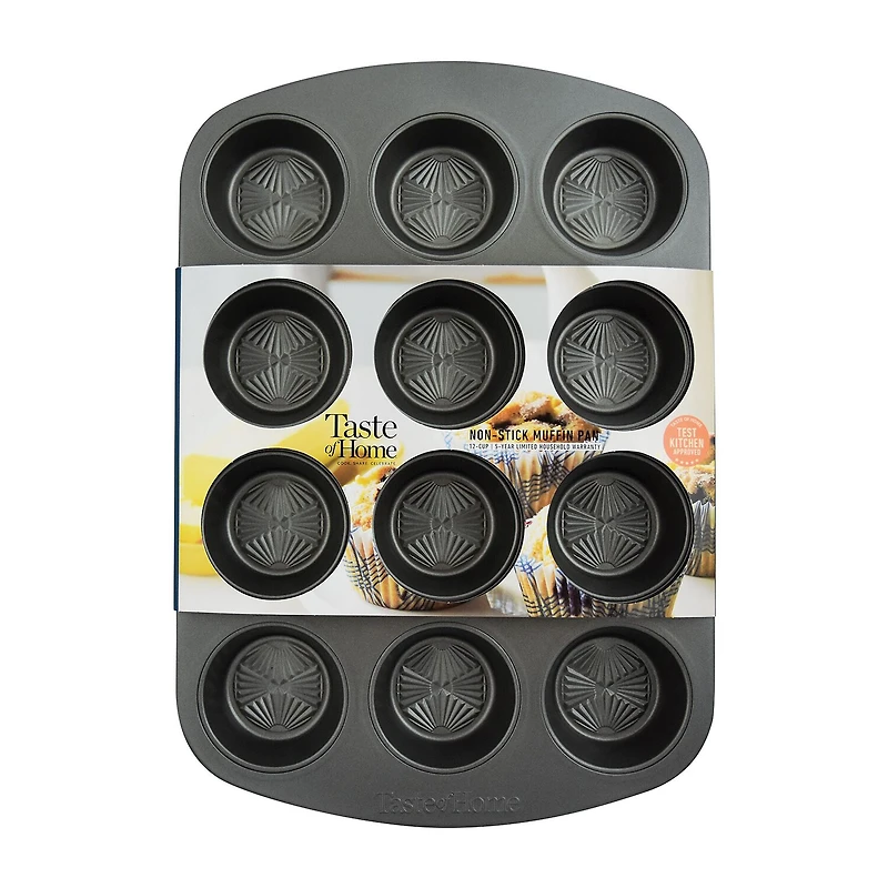 Taste of Home 12-cup Non-Stick Metal Muffin Pan