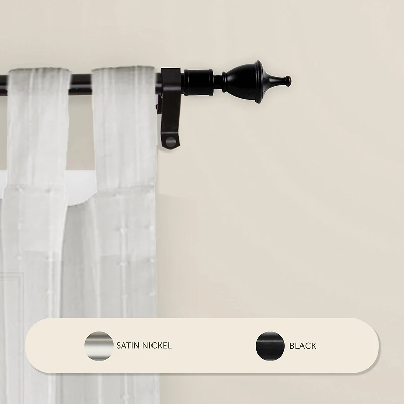 Rod Desyne Urn 7/16" Single Curtain
