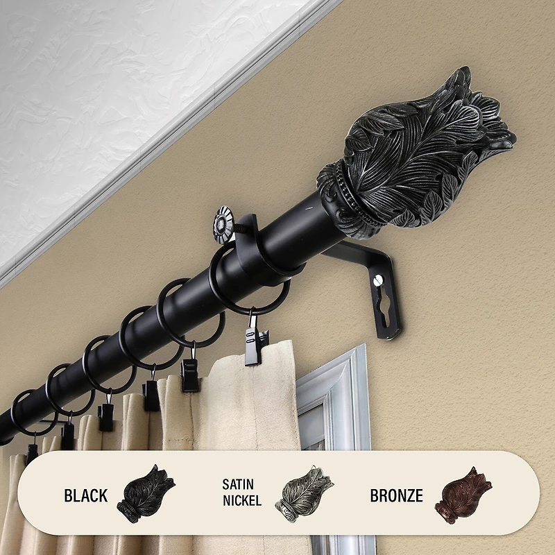 Rod Desyne Verda 1 Adjustable Curtain