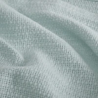 Madison Park Freshspun Basketweave 100% Cotton Blanket