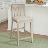Linon Tarlton Counter Height Upholstered Bar Stool