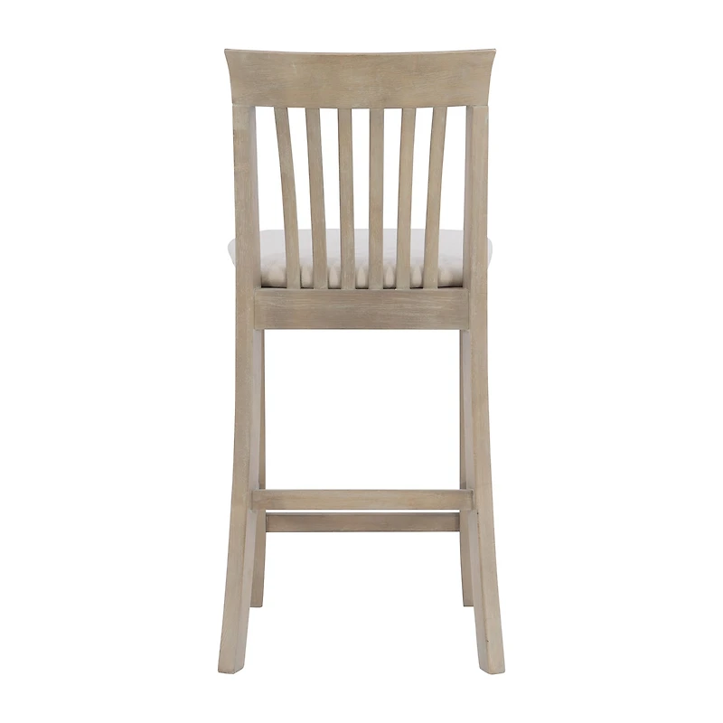 Linon Tarlton Counter Height Upholstered Bar Stool