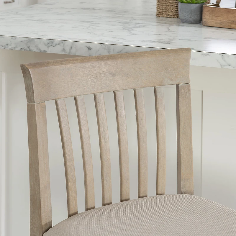 Linon Tarlton Counter Height Upholstered Bar Stool