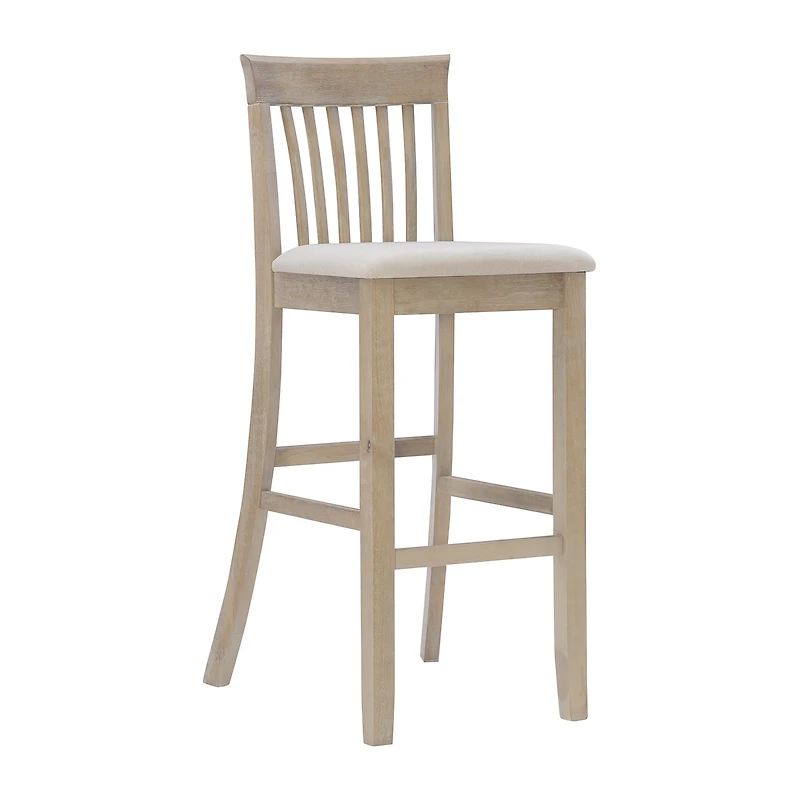 Linon Tarlton Upholstered Bar Stool