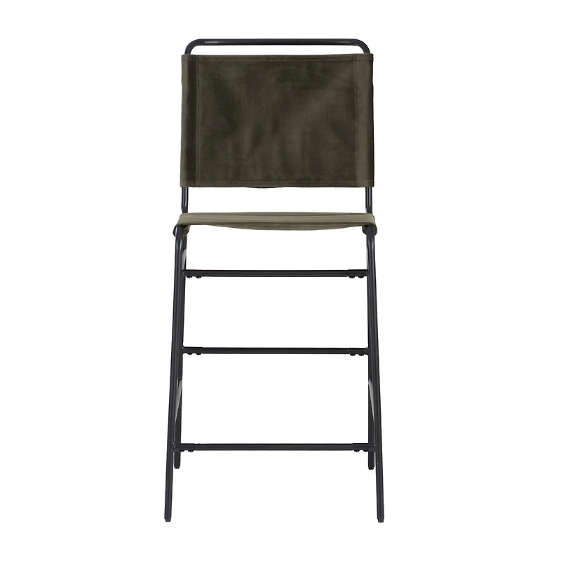 Linon Winleigh Counter Height Upholstered Bar Stool