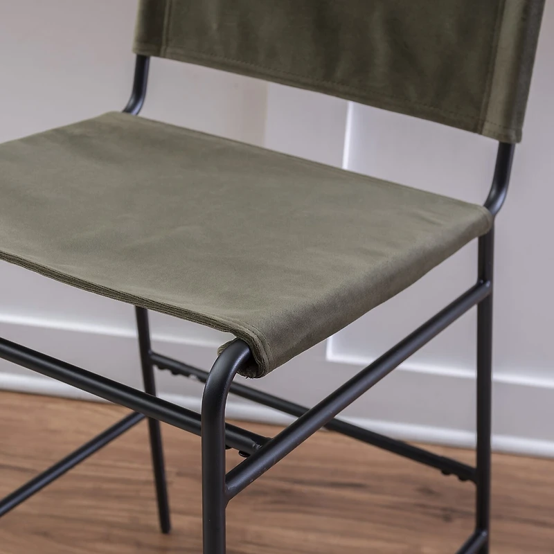 Linon Winleigh Counter Height Upholstered Bar Stool