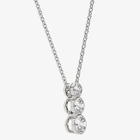 F / Vs2) Womens 1 CT. T.W. Lab Grown White Diamond 14K Gold Round 18 Inch Pendant Necklace