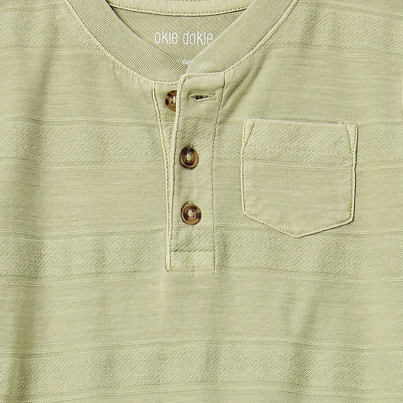 Okie Dokie Toddler & Little Boys Henley Neck Short Sleeve T-Shirt