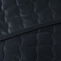 Linery Box-Stitched Dual-Side Velvet Quilt Set