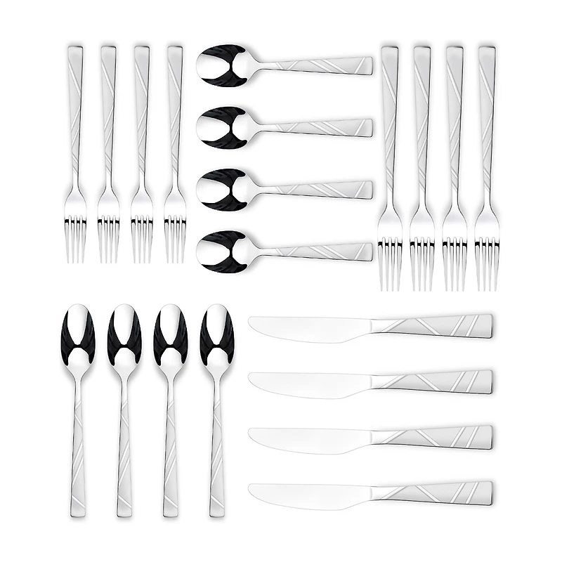 Ornative™ Jonah Sand 20-pc. Flatware Set