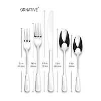 Ornative™ Yesenia Satin 45-pc. Flatware Set