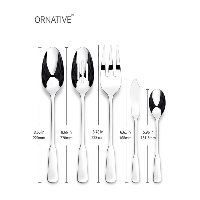Ornative™ Yesenia Satin 45-pc. Flatware Set