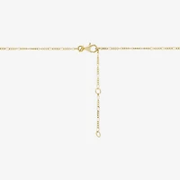 Womens White Cultured Freshwater Pearl 14K Gold Over Silver Heart 17 Inch Pendant Necklace
