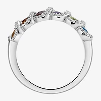 Marvel Fine Jewelry Womens 1/5 CT. Genuine Sterling Silver Round Marvel Band