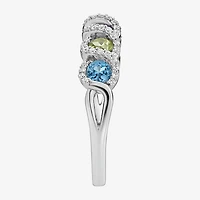Marvel Fine Jewelry Womens 1/5 CT. Genuine Sterling Silver Round Marvel Band