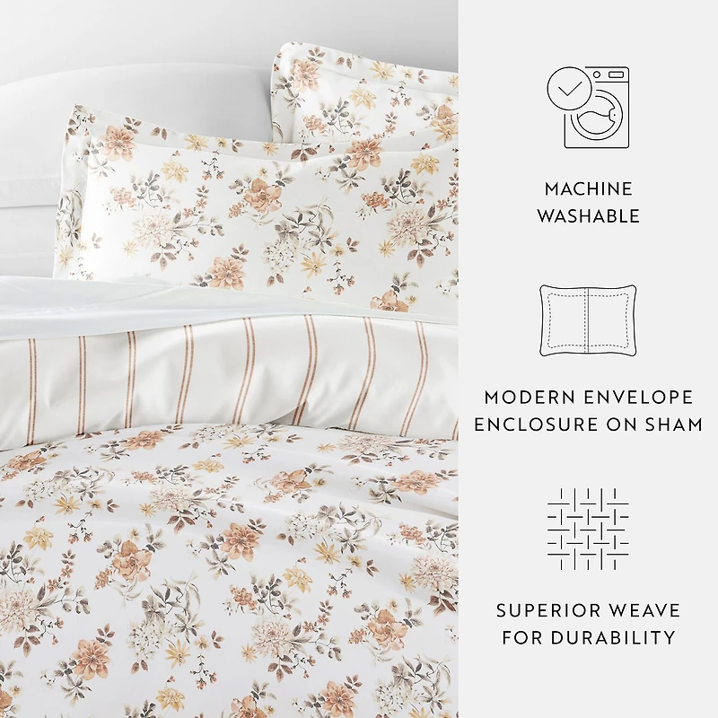 Casual Comfort Reversible Duvet Cover Set