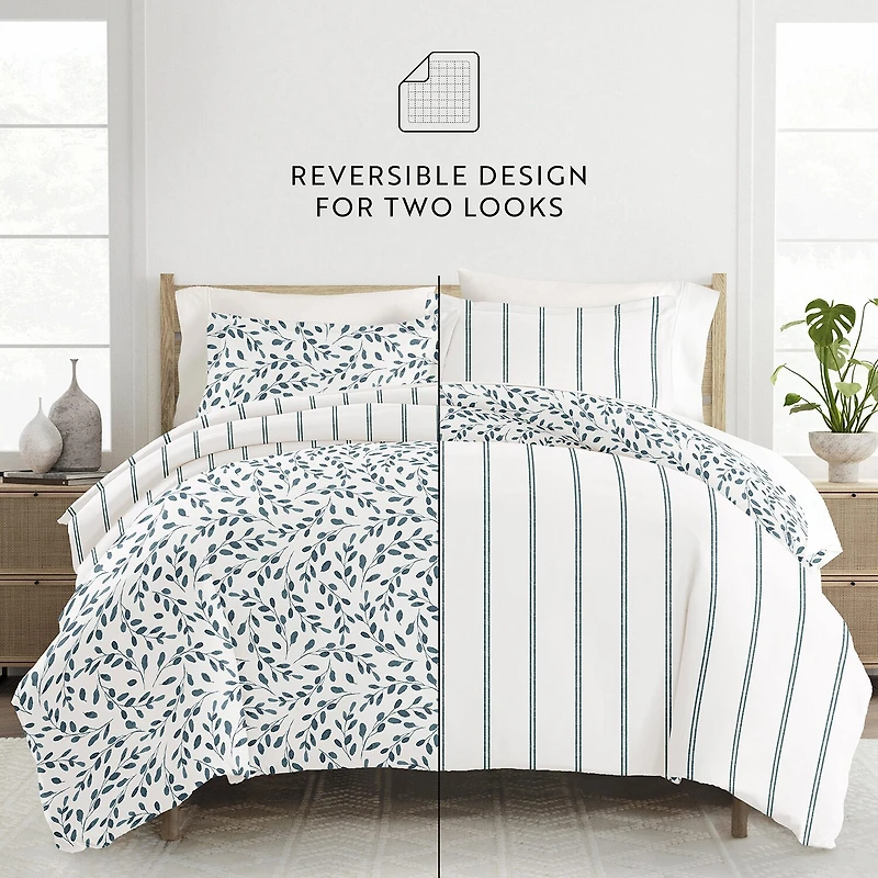 Casual Comfort Reversible Duvet Cover Set