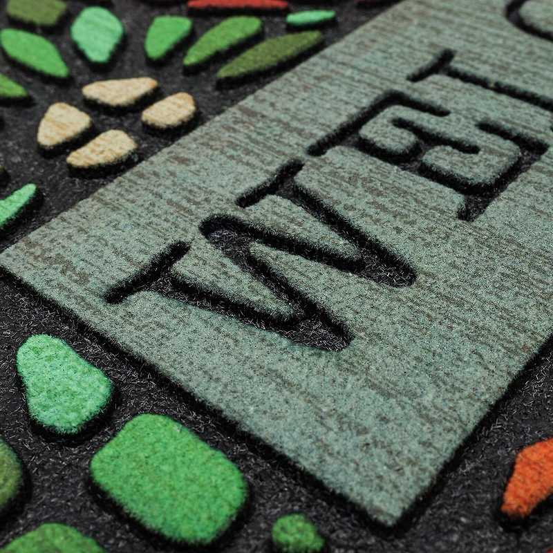 Mohawk Home Recycled Rubber Floret Outdoor Rectangular Doormat