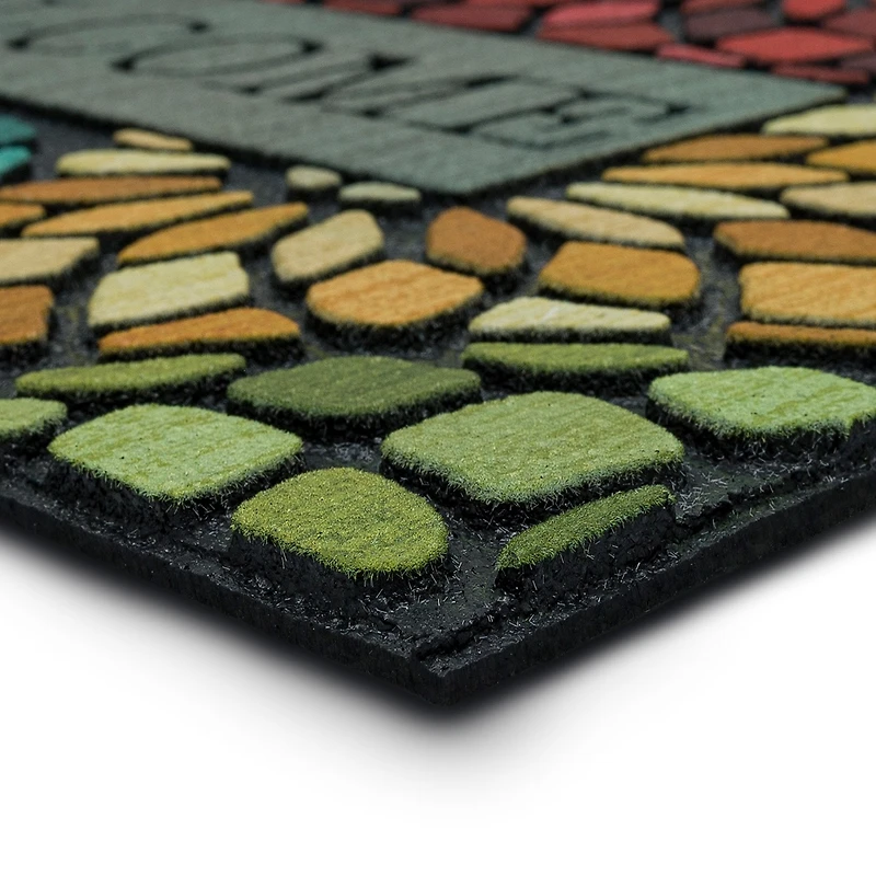 Mohawk Home Recycled Rubber Floret Outdoor Rectangular Doormat