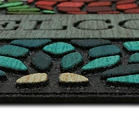 Mohawk Home Recycled Rubber Floret Outdoor Rectangular Doormat