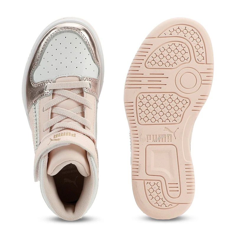PUMA Rebound Layup Nu Romantic Little Kid Girls Basketball Shoes
