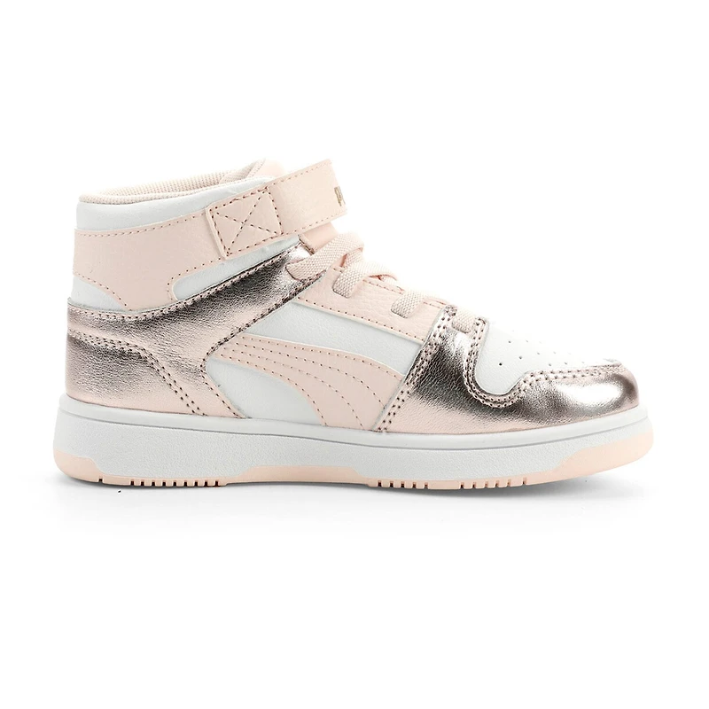 PUMA Rebound Layup Nu Romantic Little Kid Girls Basketball Shoes