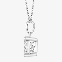 (F, Si2) Womens 1/2 CT. T.W. Lab Grown White Diamond Sterling Silver Round 2-pc. Jewelry Set