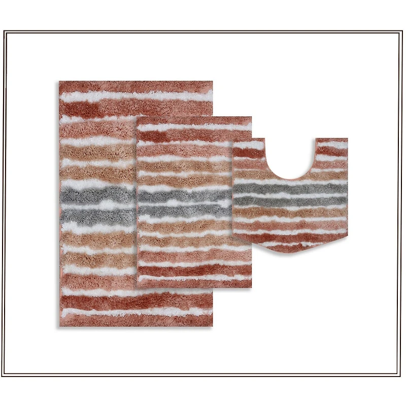 Home Weavers Inc Impression 3-pc. Bath Rug Set