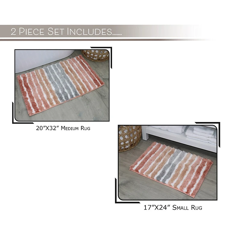 Home Weavers Inc Impression 2-pc. Bath Rug Set