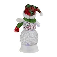 Northlight 11in Led Acrylic Snowman Christmas Snow Globe