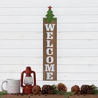Northlight 31.5 In Green Christmas Tree And Red Star Christmas Yard Art