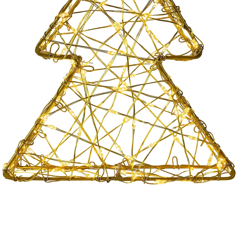 Northlight Led Gold Tree 2-pc. Christmas Tabletop Decor