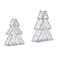 Northlight Led White Tree 2-pc. Christmas Tabletop Decor