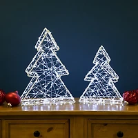 Northlight Led White Tree 2-pc. Christmas Tabletop Decor