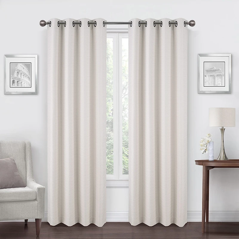 Regal Home Dimensions Solid Grommet Top Energy Saving Blackout Single Curtain Panel