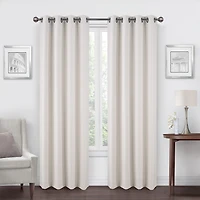 Regal Home Dimensions Solid Grommet Top Energy Saving Blackout Single Curtain Panel