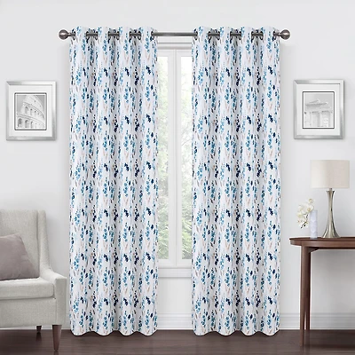 Regal Home Dimensions Leaf Grommet Top Energy Saving Blackout Single Curtain Panel