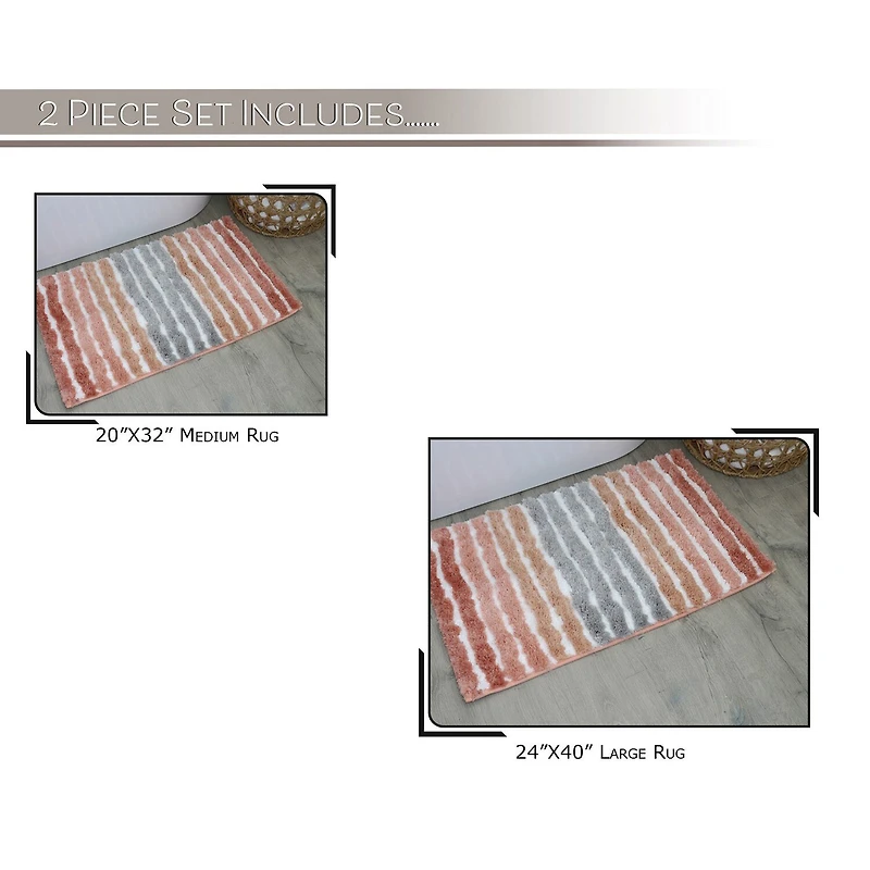 Home Weavers Inc Impression 2-pc. Bath Rug Set