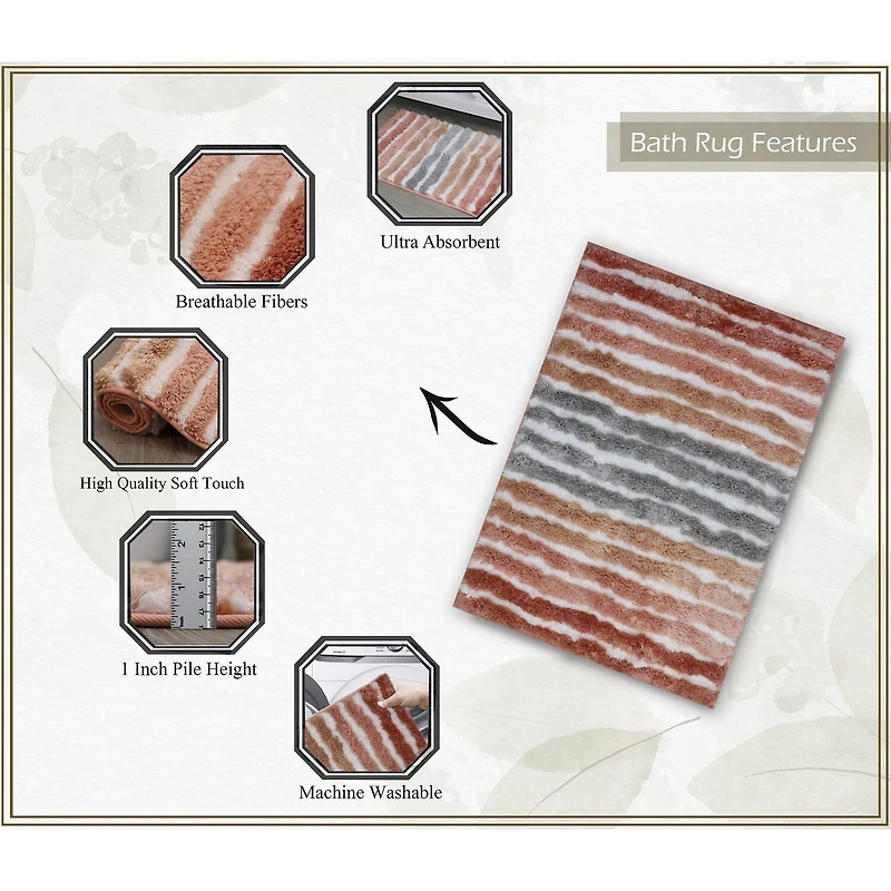 Home Weavers Inc Impression 3-pc. Bath Rug Set