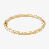 Made in Italy Womens 14K Gold Bangle Bracelet