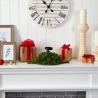 Nearly Natural 16in. 35 Lights And Pine Cones Lighted Christmas Tabletop Decor