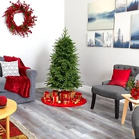 Nearly Natural Foot Natural Look Fir With Bendable Branches And 350 Clear Led Lights Pre-Lit Christmas Tree