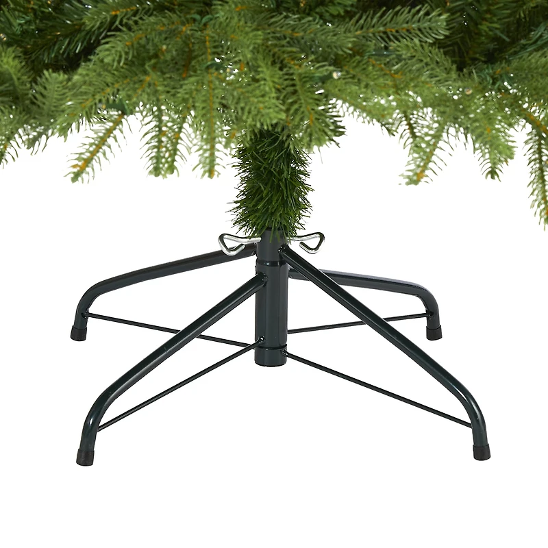 Nearly Natural 6 Foot Natural Look Fir With 1870 Bendable Branches And 350 Clear Led Lights Pre-Lit Christmas Tree