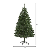 Nearly Natural Northern Tip 6 Foot Pine Christmas Tree