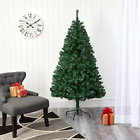Nearly Natural Northern Tip 6 Foot Pine Christmas Tree